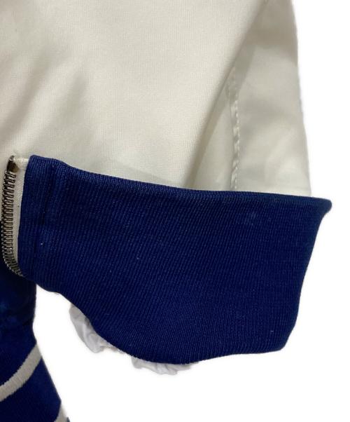 Christian Dior（クリスチャン ディオール）Christian Dior (クリスチャン ディオール) ブルゾン ブルー×ホワイト サイズ:SIZE 34の古着・服飾アイテム