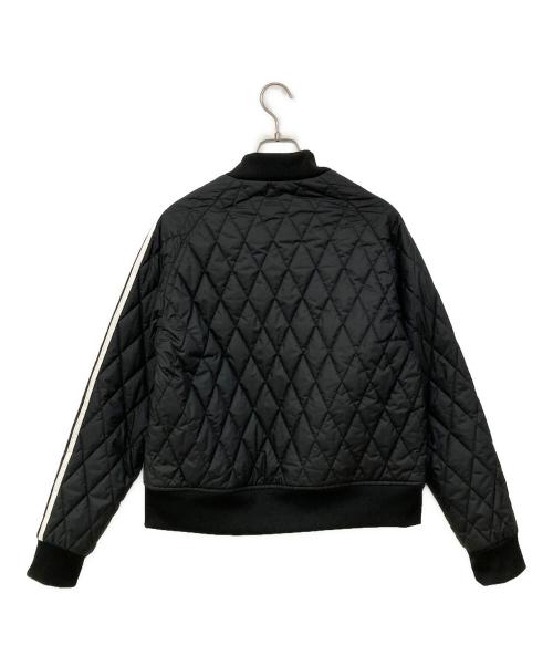 adidas（アディダス）adidas (アディダス) キルティングジャケット ブラック×ホワイト サイズ:Sの古着・服飾アイテム