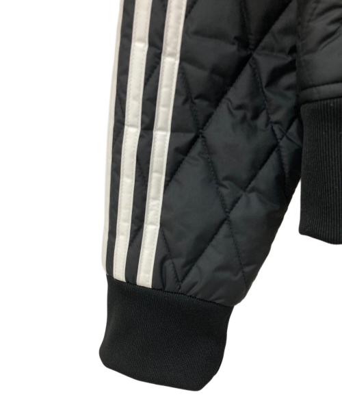 adidas（アディダス）adidas (アディダス) キルティングジャケット ブラック×ホワイト サイズ:Sの古着・服飾アイテム