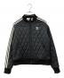 adidas（アディダス）の古着「キルティングジャケット」｜ブラック×ホワイト