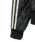 中古・古着 adidas (アディダス) キルティングジャケット ブラック×ホワイト サイズ:S：6000円