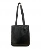 COACHコーチ）の古着「レザートートバッグ」｜ブラック