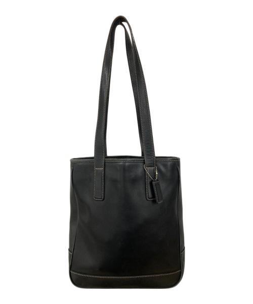 COACH（コーチ）COACH (コーチ) レザートートバッグ ブラックの古着・服飾アイテム