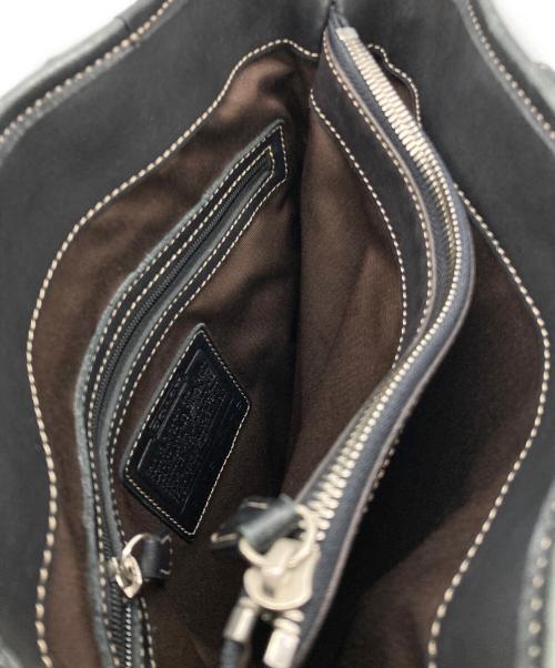 COACH（コーチ）COACH (コーチ) レザートートバッグ ブラックの古着・服飾アイテム