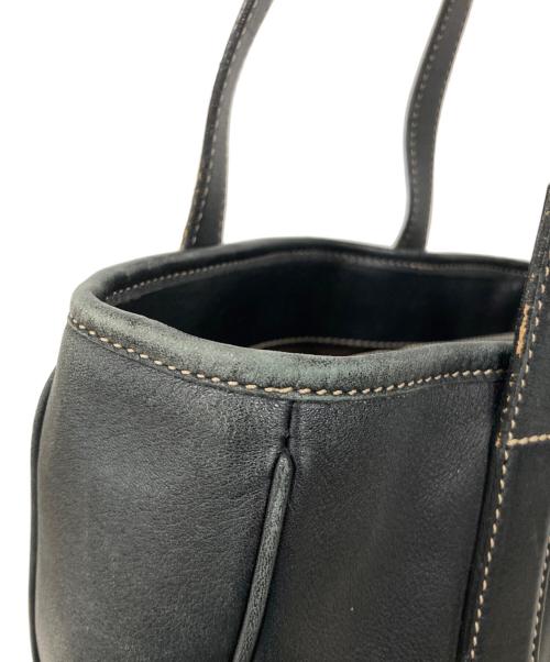 COACH（コーチ）COACH (コーチ) レザートートバッグ ブラックの古着・服飾アイテム