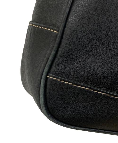 COACH（コーチ）COACH (コーチ) レザートートバッグ ブラックの古着・服飾アイテム