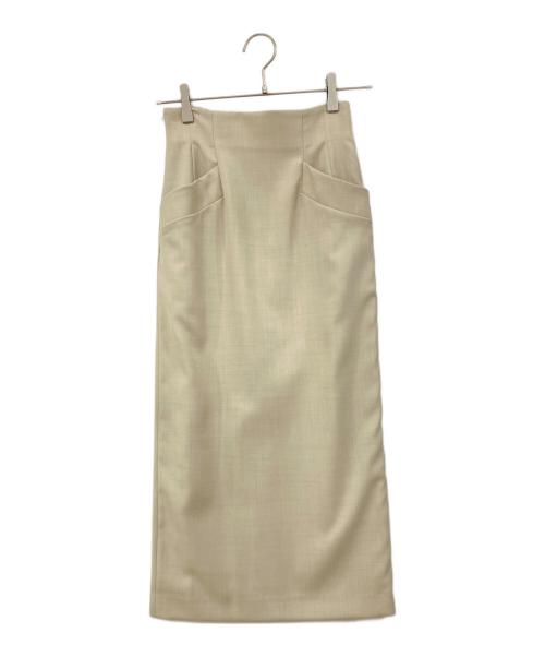 JENNE（ジェンヌ）JENNE (ジェンヌ) タイトスカート ベージュ サイズ:SIZE S 未使用品の古着・服飾アイテム