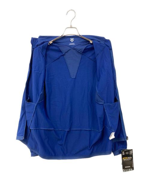 DESCENTE（デサント）DESCENTE (デサント) ジップジャケット ブルー×ホワイト サイズ:L 未使用品の古着・服飾アイテム