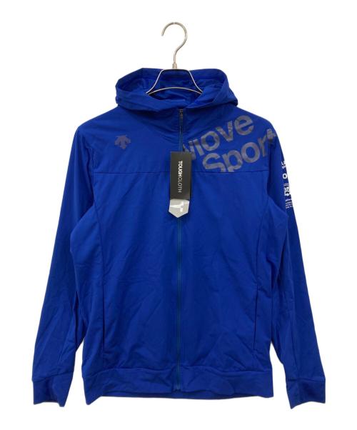 DESCENTE（デサント）DESCENTE (デサント) ジップジャケット ブルー×ブラック サイズ:L 未使用品の古着・服飾アイテム