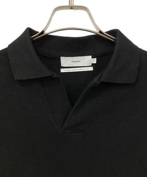 Graphpaper（グラフペーパー）Graphpaper (グラフペーパー) ポロシャツ ブラック サイズ:1の古着・服飾アイテム
