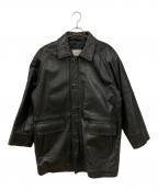 ANABASアナバス）の古着「ラムレザージャケット」｜ブラック