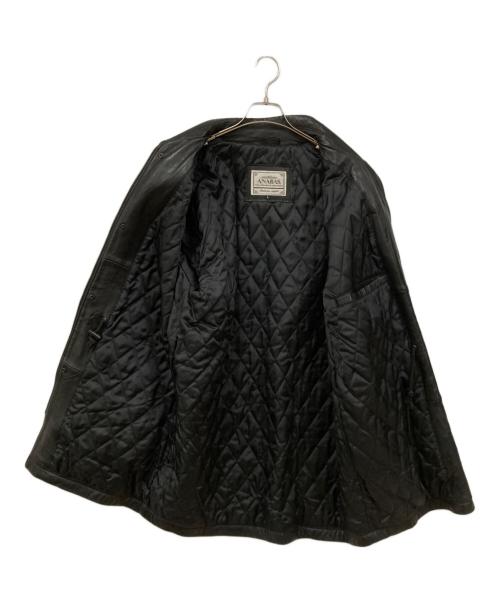 ANABAS（アナバス）ANABAS (アナバス) ラムレザージャケット ブラック サイズ:Lサイズの古着・服飾アイテム