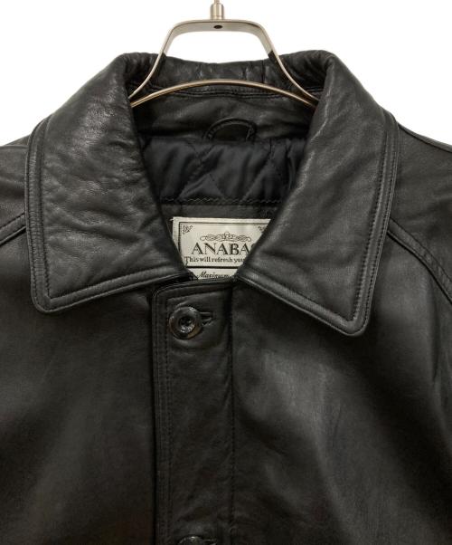 ANABAS（アナバス）ANABAS (アナバス) ラムレザージャケット ブラック サイズ:Lサイズの古着・服飾アイテム