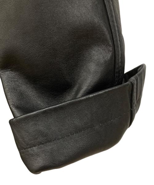 ANABAS（アナバス）ANABAS (アナバス) ラムレザージャケット ブラック サイズ:Lサイズの古着・服飾アイテム