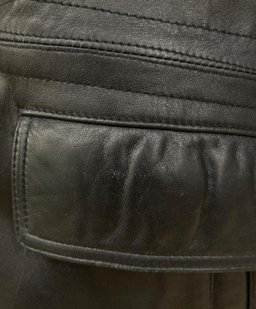 ANABAS（アナバス）ANABAS (アナバス) ラムレザージャケット ブラック サイズ:Lサイズの古着・服飾アイテム