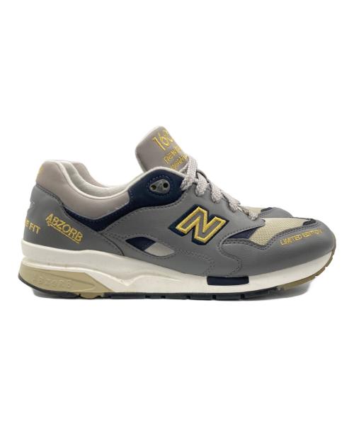 NEW BALANCE（ニューバランス）NEW BALANCE (ニューバランス) スニーカー グレー×ゴールド サイズ:27.5cmの古着・服飾アイテム