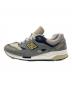 NEW BALANCE (ニューバランス) スニーカー グレー×ゴールド サイズ:27.5cm：8000円