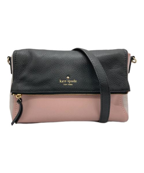 Kate Spade（ケイトスペード）Kate Spade (ケイトスペード) ショルダーバッグ ピンク×ブラックの古着・服飾アイテム