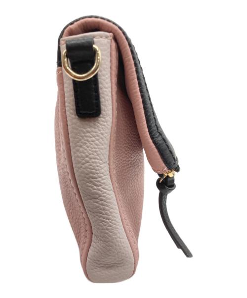 Kate Spade（ケイトスペード）Kate Spade (ケイトスペード) ショルダーバッグ ピンク×ブラックの古着・服飾アイテム