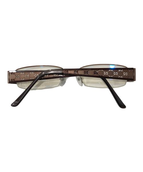 GUCCI（グッチ）GUCCI (グッチ) 伊達眼鏡 ブラウンの古着・服飾アイテム
