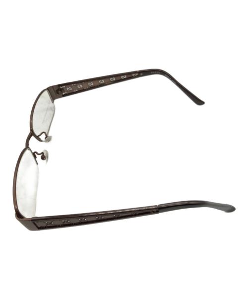 GUCCI（グッチ）GUCCI (グッチ) 伊達眼鏡 ブラウンの古着・服飾アイテム