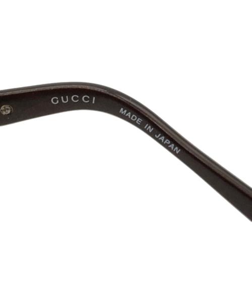 GUCCI（グッチ）GUCCI (グッチ) 伊達眼鏡 ブラウンの古着・服飾アイテム