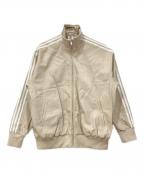 adidasアディダス）の古着「トラックスーツジャケット」｜ベージュ×ホワイト