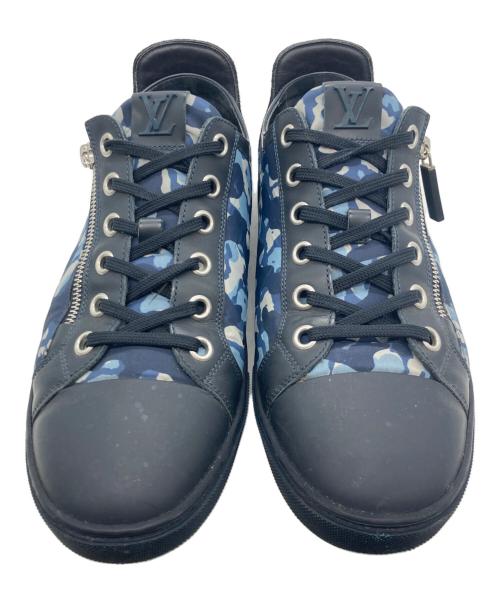 LOUIS VUITTON（ルイ ヴィトン）LOUIS VUITTON (ルイ ヴィトン) ジップアップラインローカットシューズ ブルー サイズ:9の古着・服飾アイテム