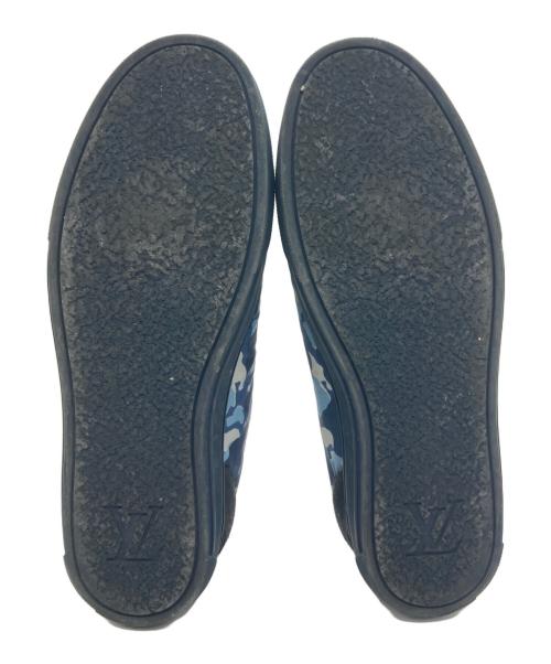 LOUIS VUITTON（ルイ ヴィトン）LOUIS VUITTON (ルイ ヴィトン) ジップアップラインローカットシューズ ブルー サイズ:9の古着・服飾アイテム