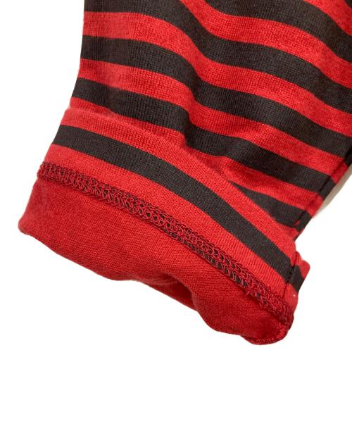 stussy（ステューシー）stussy (ステューシー) 長袖ワンピース レッド×ブラック サイズ:SMALLの古着・服飾アイテム