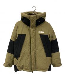 FIRST DOWN（ファーストダウン）の古着「パネルショートダウン」｜カーキ×ブラック