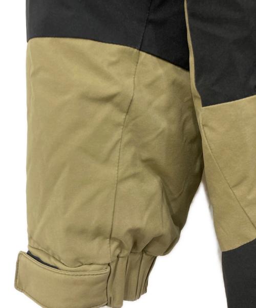 FIRST DOWN（ファーストダウン）FIRST DOWN (ファーストダウン) パネルショートダウン カーキ×ブラック サイズ:Sの古着・服飾アイテム