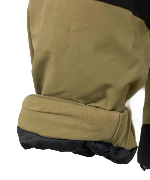 FIRST DOWN（ファーストダウン）FIRST DOWN (ファーストダウン) パネルショートダウン カーキ×ブラック サイズ:Sの古着・服飾アイテム