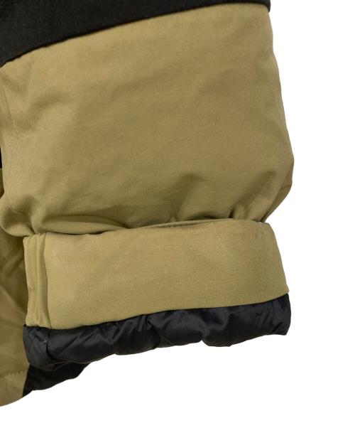 FIRST DOWN（ファーストダウン）FIRST DOWN (ファーストダウン) パネルショートダウン カーキ×ブラック サイズ:Sの古着・服飾アイテム