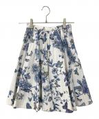 Christian Diorクリスチャン ディオール）の古着「カジュアルロングスカート」｜ブルー×ホワイト