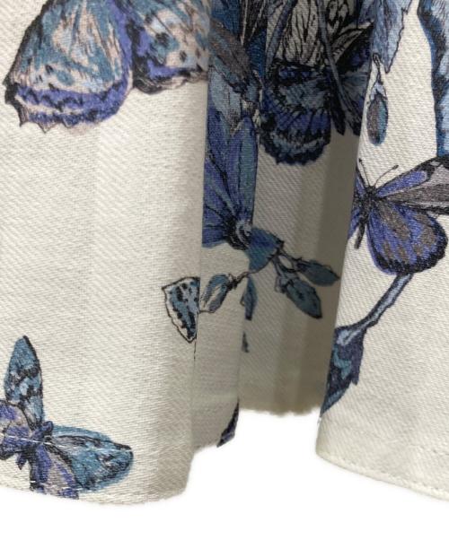 Christian Dior（クリスチャン ディオール）Christian Dior (クリスチャン ディオール) カジュアルロングスカート ブルー×ホワイト サイズ:F34の古着・服飾アイテム