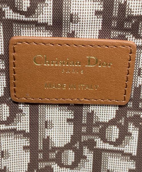 Christian Dior（クリスチャン ディオール）Christian Dior (クリスチャン ディオール) 2WAYバッグ/ラフィア ナチュラル×ブラックの古着・服飾アイテム