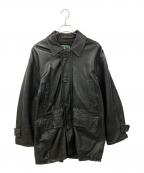 SOLエスオーエル）の古着「ラムレザージャケット」｜ブラック
