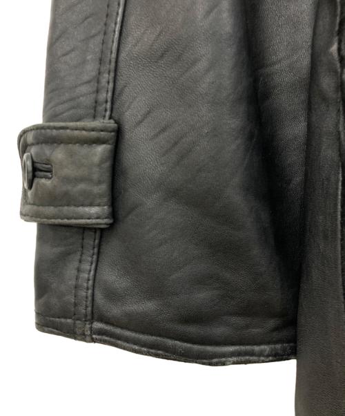 SOL（エスオーエル）SOL (エスオーエル) ラムレザージャケット ブラック サイズ:Lの古着・服飾アイテム