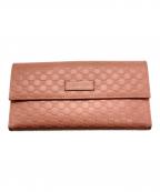 GUCCIグッチ）の古着「3つ折り財布」｜ピンク