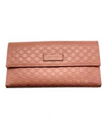 GUCCI（グッチ）の古着「3つ折り財布」｜ピンク