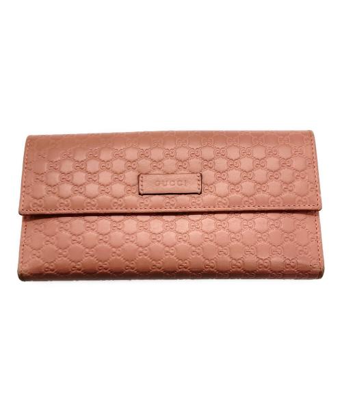 GUCCI（グッチ）GUCCI (グッチ) 3つ折り財布 ピンクの古着・服飾アイテム