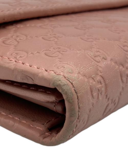 GUCCI（グッチ）GUCCI (グッチ) 3つ折り財布 ピンクの古着・服飾アイテム