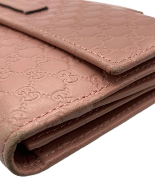 GUCCI（グッチ）GUCCI (グッチ) 3つ折り財布 ピンクの古着・服飾アイテム