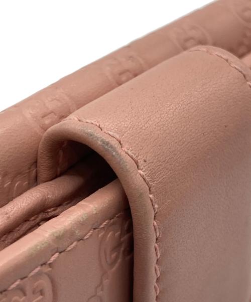 GUCCI（グッチ）GUCCI (グッチ) 3つ折り財布 ピンクの古着・服飾アイテム