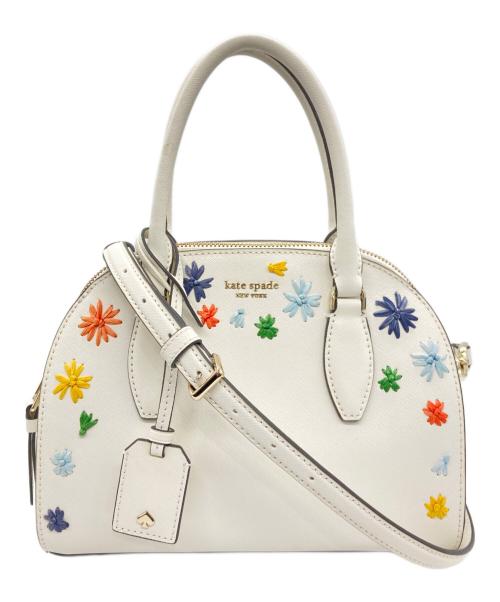 Kate Spade（ケイトスペード）Kate Spade (ケイトスペード) ショルダーバッグ ホワイトの古着・服飾アイテム