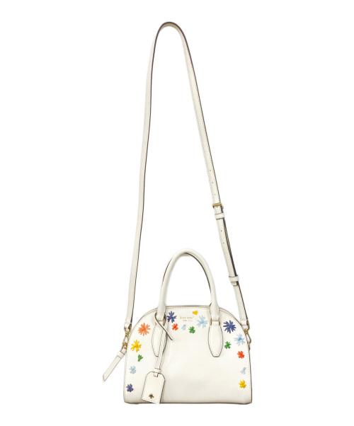 Kate Spade（ケイトスペード）Kate Spade (ケイトスペード) ショルダーバッグ ホワイトの古着・服飾アイテム