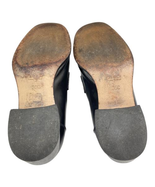 GUCCI（グッチ）GUCCI (グッチ) レザー ホースビット チャンキー ブラック サイズ:SIZE 35の古着・服飾アイテム