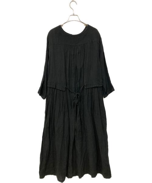 Vlas Blomme（ヴラスブラム）Vlas Blomme (ヴラスブラム) 半袖ワンピース ブラック サイズ:1の古着・服飾アイテム