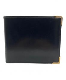 GUCCI（グッチ）の古着「2つ折り札入れ」｜ブラック×ゴールド